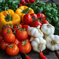 Wall Mural - vegetables on the table