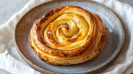 A plate of cram-sized pain au patis, their golden crusts glistening under the light and their interiors filled with creamy fillings