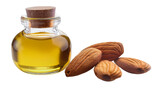 Olejek ze słodkich migdałów na przezroczystym tle