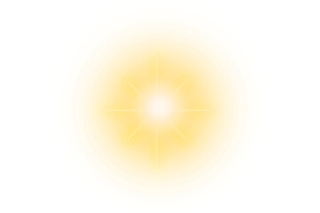 Wall Mural - glowing light effcts isolated on transparent background. sun flare light overlays. glow starlight wi