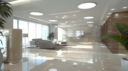 Sticker - Modern Lobby Interior Design