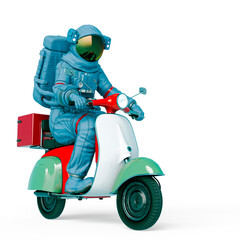 Wall Mural - astronaut the pizza guy