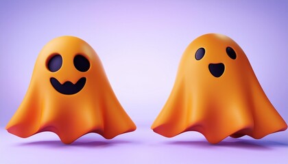 3d cute ghost halloween ghost halloween holiday concept