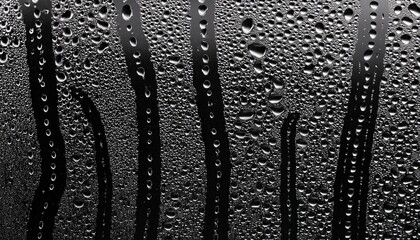 wet glass texture wet cold glass on black background drops close up