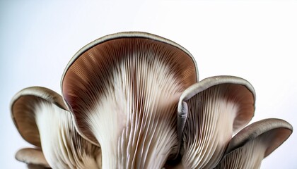 Wall Mural - oyster mushrooms pleurotus ostreatus close up