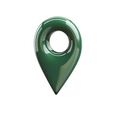 Sticker - Simplified 3d icon of location pin clip art