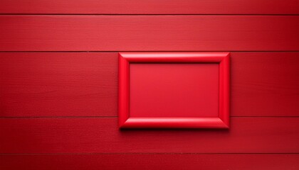 red color wooden photo frame background