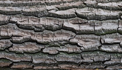 Canvas Print - texture of the old ash bark