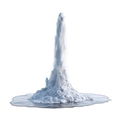 geyser isolated on white created with generative ai