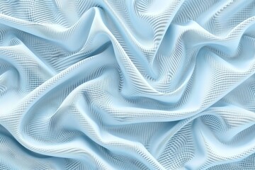 Close-up of a white fabric fiber surface rendered in 3D.. Beautiful simple AI generated image in 4K, unique.