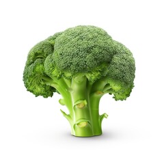 Wall Mural - Broccoli isolated on white background