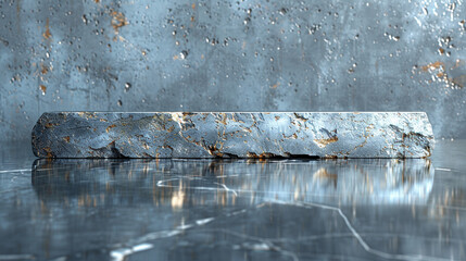 Modern Elegance Meets Timeless Patina: Rustic Silver on Contemporary Surface