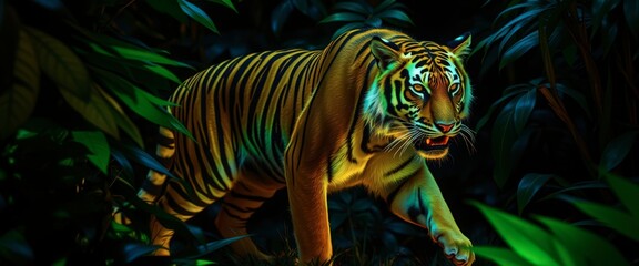 Wall Mural - Tiger in the Jungle.