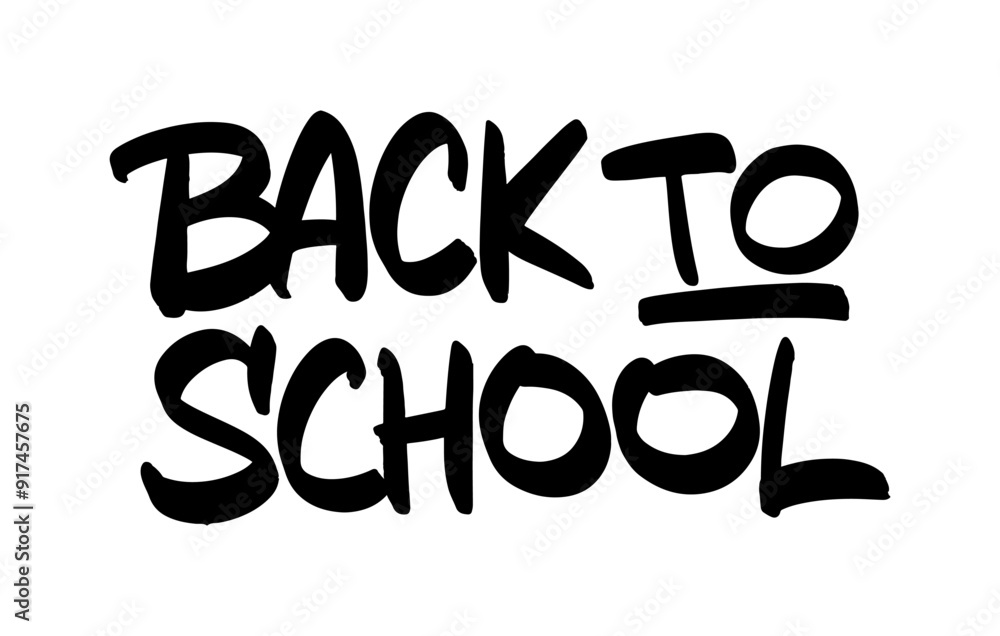 Back to school flat marker. Modern Lettering. Brushpen Pointed Pen font ...
