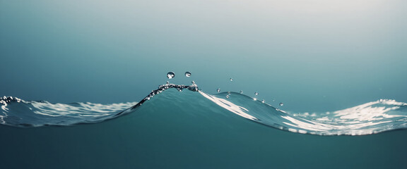 Close-up of fresh freshwater, which is dynamic and vital for the survival of living organisms due to its special properties