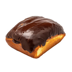 chocolate pastry isolated on a transparent background