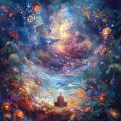 a dreamlike state of blissful meditation