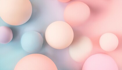 Wall Mural - abstract pattern with circle in soft gradient pastel background in sweet color