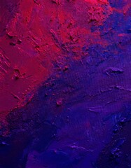 Wall Mural - paint on the wall, Painted rough paper. Dark blue purple red abstract background for design. Bright. Magenta fuchsia. Smudge, blot. stain,