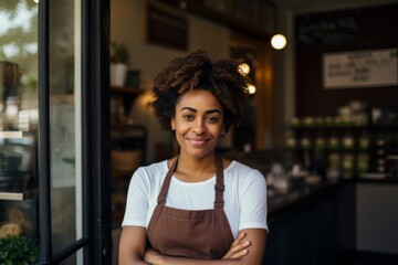 Wall Mural - Portrait of a female black small business owner