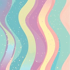 Wall Mural - wavy light flow in pastel colored background