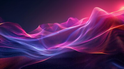 Wall Mural - abstract dark background with neon light wallpaper