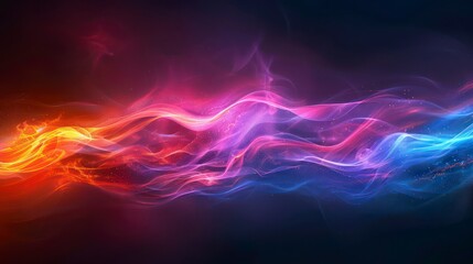 Wall Mural - abstract dark background with neon light wallpaper