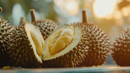 Durian Fruit Closeup