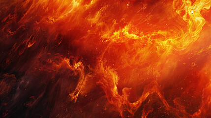 Wall Mural - Fiery Abstract Art