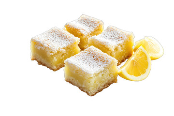 Delicious lemon squares dusted with powdered sugar, perfect for dessert lovers and refreshing summer treats.