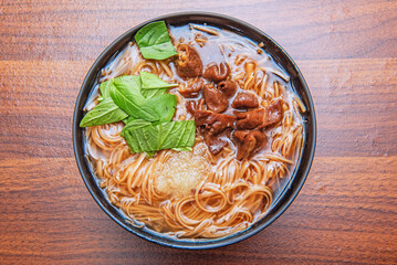 Wall Mural - Taiwan famous food - pork intestine thin noodles