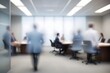 © ah.giel - Blurred view of a business meeting in a modern office.
