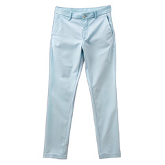 Light blue pants isolated on transparent background