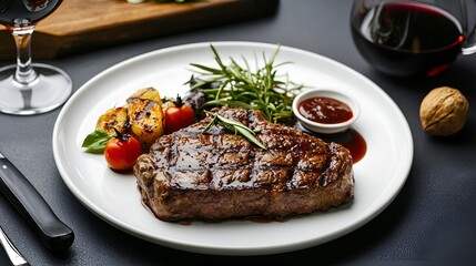 Wall Mural - grilled beef steak