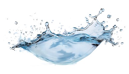 Poster - Water Splash Isolated on White Background