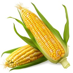 Sticker - Fresh Corn on the Cob with Husks