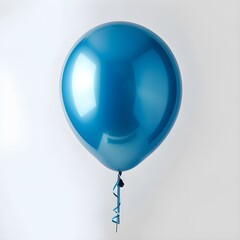 Wall Mural - Blue Balloon With Ribbon