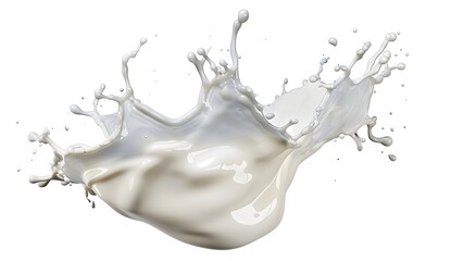 Wall Mural - Milk Splash Abstract Background