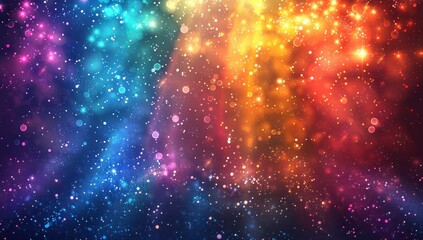 Wall Mural - Abstract Cosmic Background with Shimmering Lights