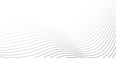 Abstract wavy background. Thin line on white. line modern