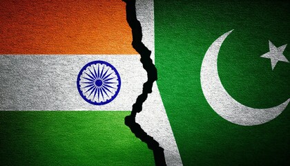 saudi arabian flag, China and India flag, country flag painted on wooden tag, India, Pakistan and Bangladesh painted flags on a wall with a crack. India, Pakistan and Bangladesh relations