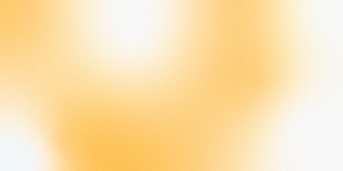 Poster - gold beige white template empty space color gradient rough abstract background. Orange white grainy background, abstract blurred color gradient noise texture banner poster backdrop modern illustration