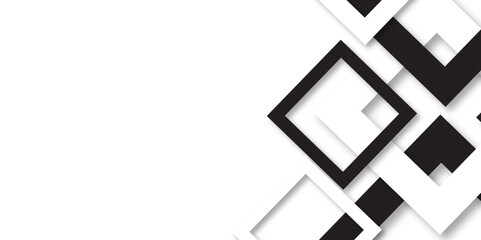 modern seamless abstract pattern of geometric square shape. black and white cross Hand drawn vector divider with floral, geometric decorative element collection isolated on transparent background.