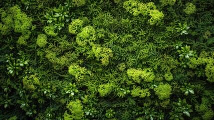 Sticker - Natural moss texture background.