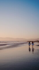 Sticker - couple on the beach