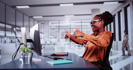 Poster - Happy Professional African American Women