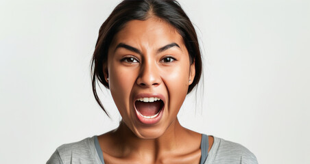 Wall Mural - girl shouting