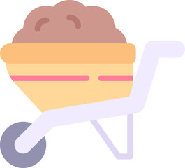 Wall Mural - Wheelbarrow icon