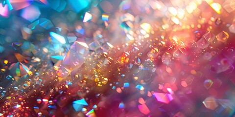 Canvas Print - Colorful crystal overlays for a vibrant party atmosphere.