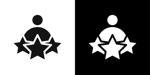 experience icon Symbol mark in filled style